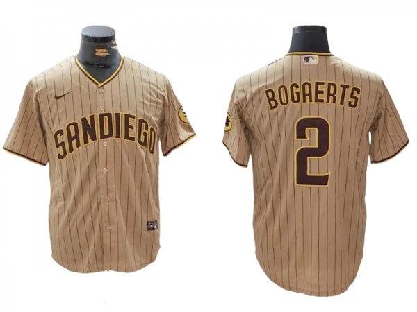 San Diego Padres #2 Xander Bogaerts Sand Alternate Cool Base Jersey by My Store