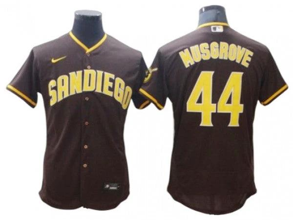 San Diego Padres #44 Joe Musgrove Brown Road Flex Base Jersey by My Store