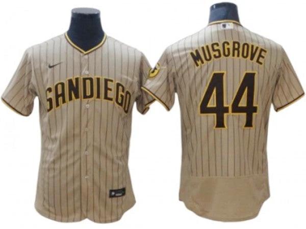 San Diego Padres #44 Joe Musgrove Sand Alternate Flex Base Jersey by My Store