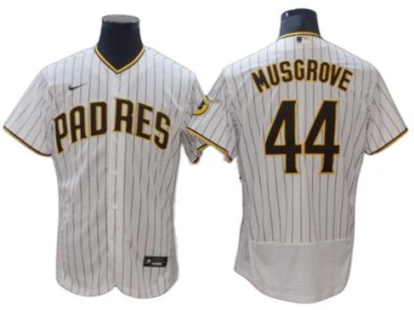 San Diego Padres #44 Joe Musgrove White Home Flex Base Jersey by My Store