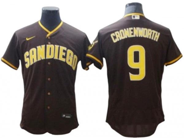 San Diego Padres #9 Jake Cronenworth Brown Road Flex Base Jersey by My Store