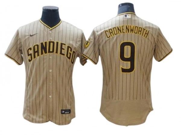 San Diego Padres #9 Jake Cronenworth Sand Alternate Flex Base Jersey by My Store