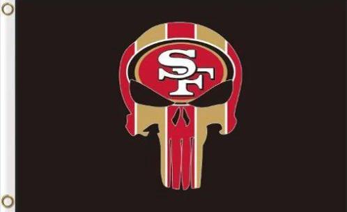 San Francisco 49ers Black Flag 3X5 Ft Polyester Banner USA 90x150cm by flagsjustdoit