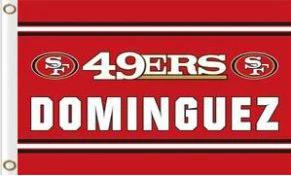 San Francisco 49ers DOMINGUEZ Flag 3X5 Ft Polyester Banner USA 90x150cm by flagsjustdoit