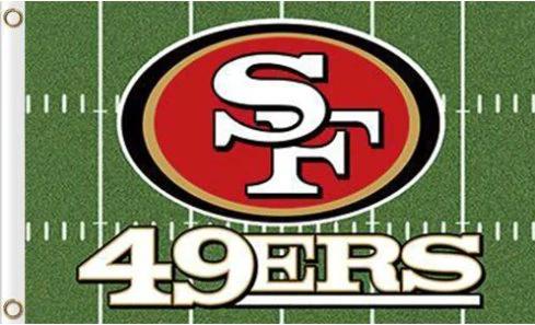 San Francisco 49ers Green Flag 3X5 Ft Polyester Banner USA 90x150cm by flagsjustdoit