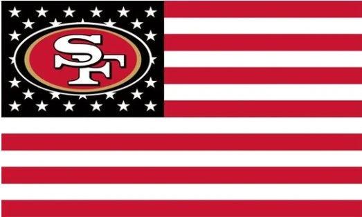 San Francisco 49ers Star and Stripe US Flag 3X5 Ft Polyester Banner USA 90x150cm by flagsjustdoit