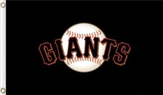 San Francisco Giants Black Flag 3X5Ft Banner USA Polyester with Brass Grommets by flagsjustdoit