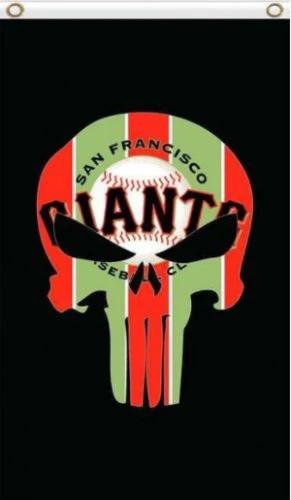 San Francisco Giants Black US Flag 3X5Ft Banner USA Polyester with Brass Grommets by flagsjustdoit