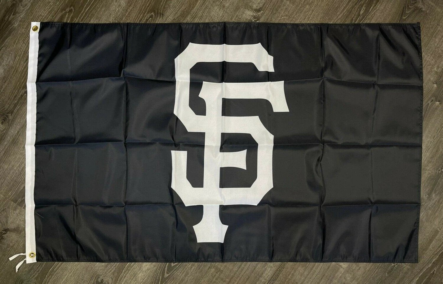 San Francisco Giants Logo Flag 3x5 ft Black White Banner Man-Cave Garage by flagsjustdoit