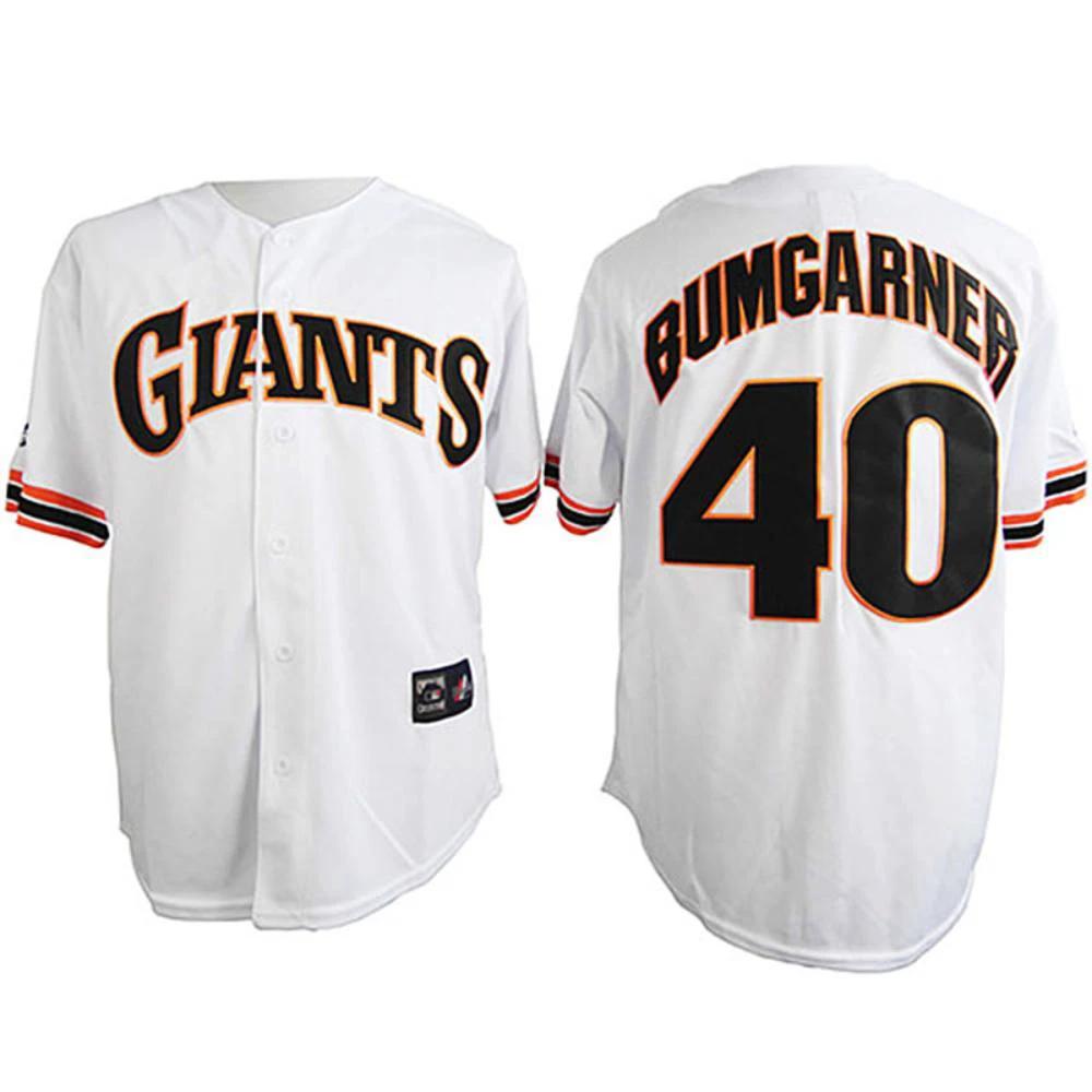 San Francisco Giants Madison Bumgarner White 1989 Throwback Jersey by My Store
