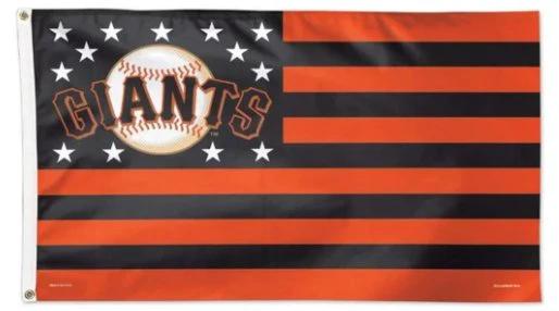 San Francisco Giants Star and Stripes Flag 3X5Ft Banner USA Polyester with Brass Grommets by flagsjustdoit