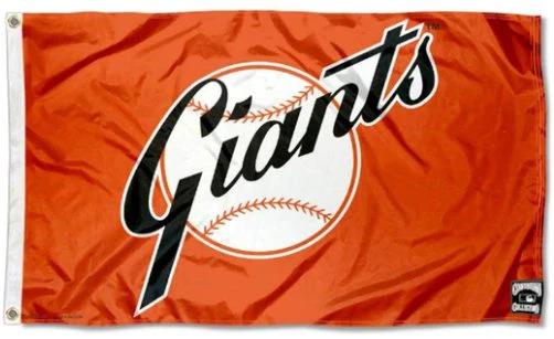 San Francisco Giants Vintage Flag 3X5Ft Banner USA Polyester with Brass Grommets by flagsjustdoit