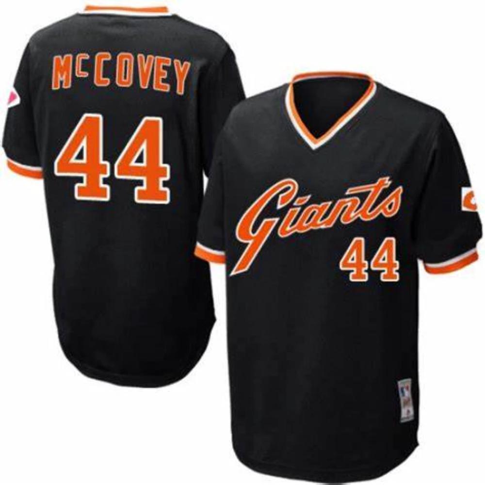 San Francisco Giants Willie McCovey Black Throwback Pullover Jersey by My Store