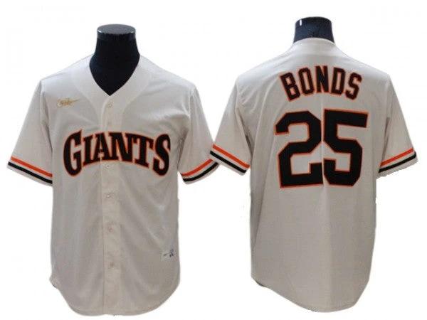 San Francisco Giants #25 Barry Bonds Cream Cooperstown Collection Jersey by My Store