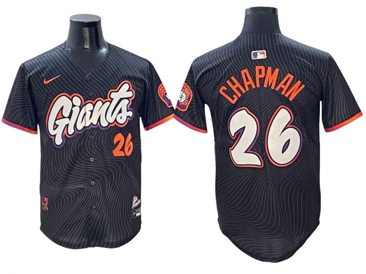 San Francisco Giants #26 Matt Chapman Black 2025 City Connect Limited Jersey by My Store