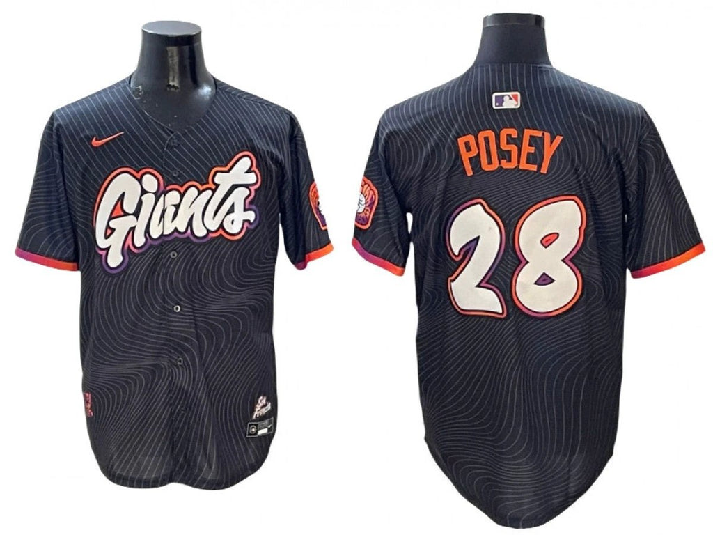 San Francisco Giants #28 Buster Posey Black 2025 City Connect Jersey by My Store
