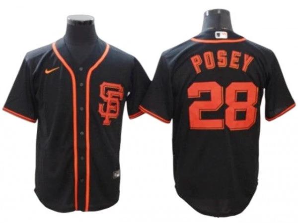 San Francisco Giants #28 Buster Posey Black Alternate Cool Base Jersey by My Store