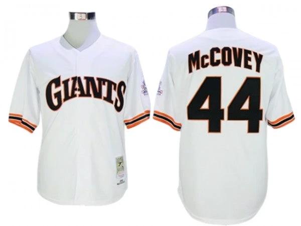San Francisco Giants #44 Willie McCovey White Throwback Jersey by My Store