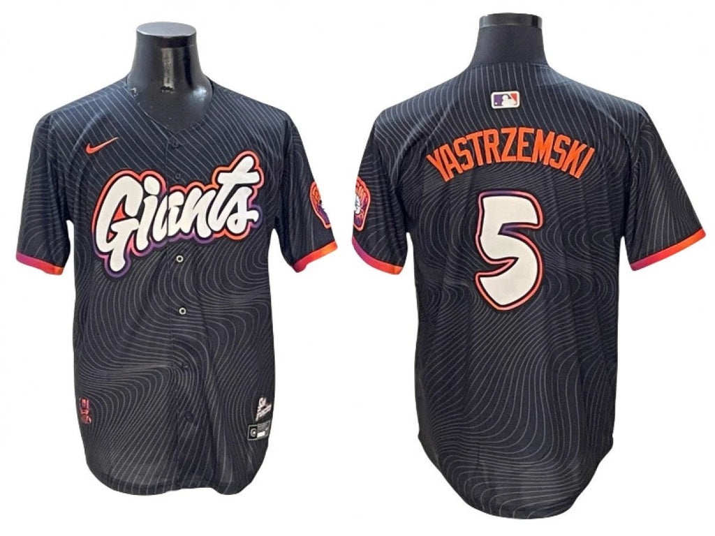 San Francisco Giants #5 Mike Yastrzemski Black 2025 City Connect Jersey by My Store
