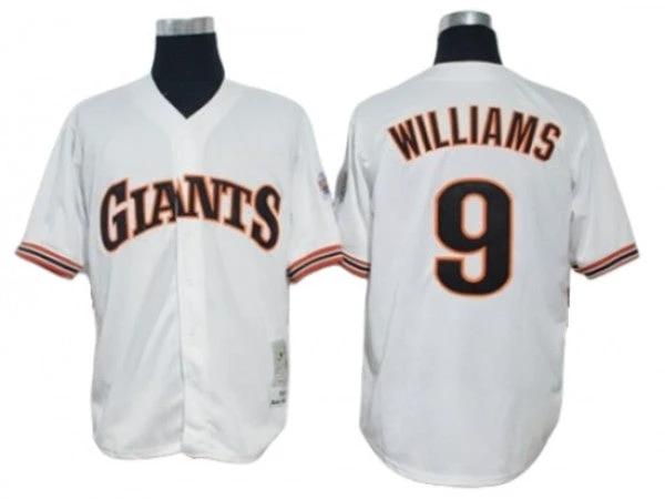 San Francisco Giants #9 Matt Williams White 1989 Throwback Jersey by My Store