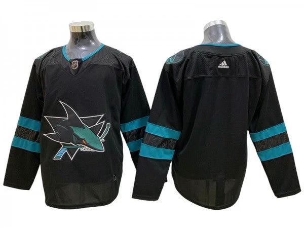 San Jose Sharks Blank Black Alternate Jersey by Hockey David