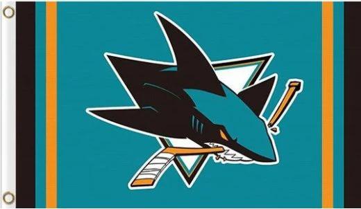 San Jose Sharks Custom Flag 3X5Ft Polyester Digital Print Banner USA by flagsjustdoit