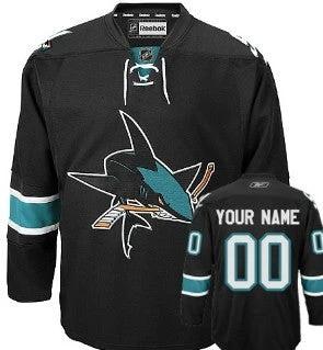 San Jose Sharks Customized Black Third Jersey by Hockey David