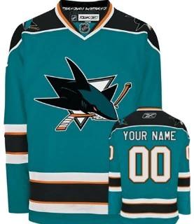 San Jose Sharks Customized Blue Jersey by Hockey David