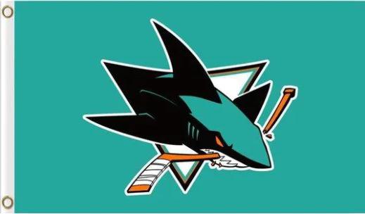 San Jose Sharks US Flag 3X5Ft Polyester Digital Print Banner USA by flagsjustdoit