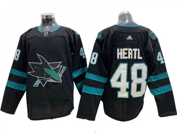 San Jose Sharks #48 Tomas Hertl Black Alternate Jersey by Hockey David