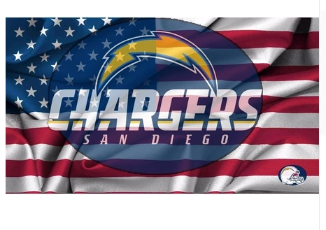 Los Angeles Chargers Flag-3x5FT NFL San Diego Chargers Banner-100% polyester-super bowl by flagsshop