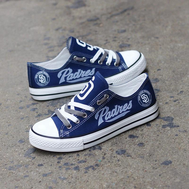 San Diego Padres Limited Print Low Top Canvas Shoes Sport Sneakers For Men Women Fans by Crocs
