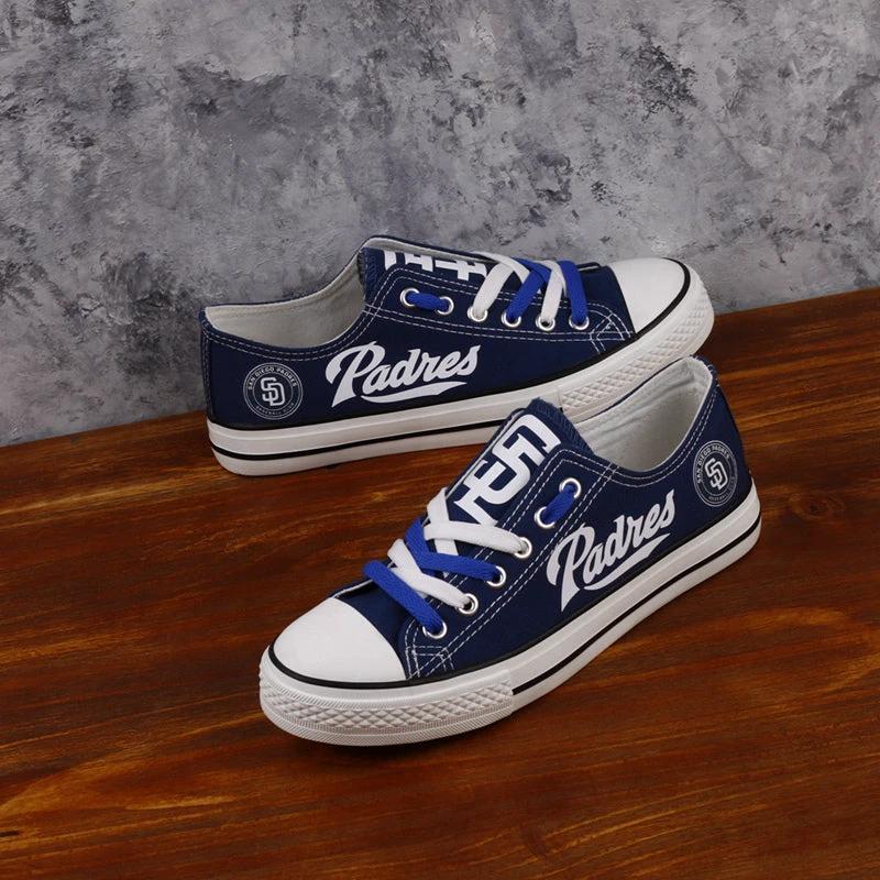 San Diego Padres Limited Print Low Top Canvas Shoes Sport Sneakers For Men Women Fans by Crocs
