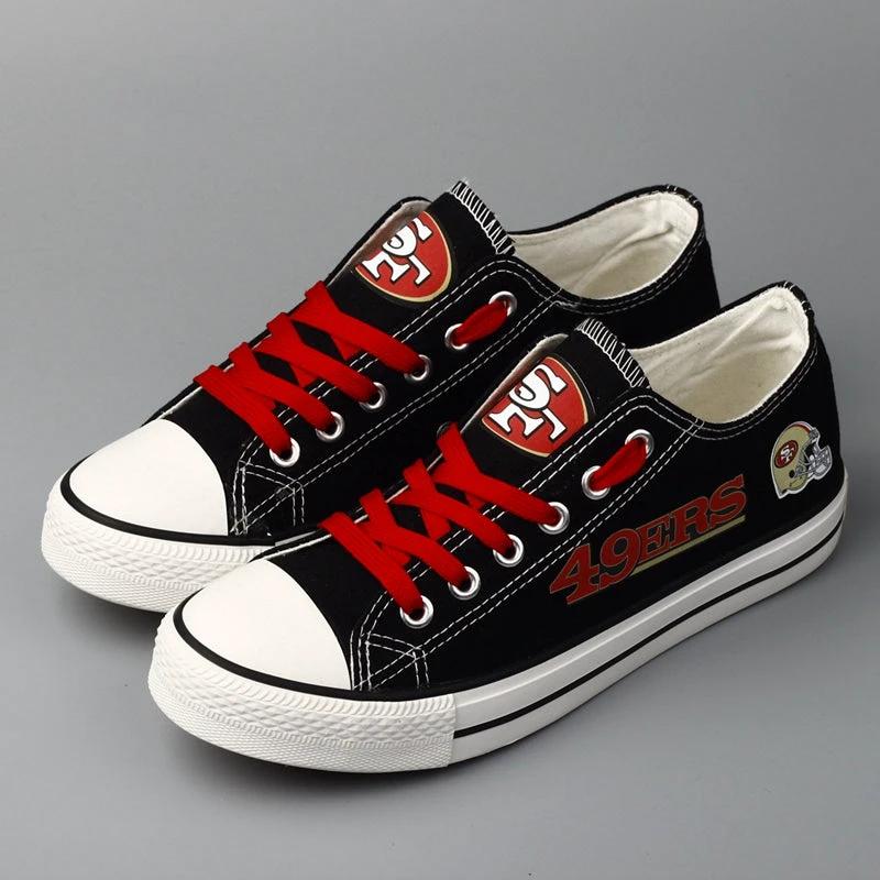 San Francisco 49ers Low Top Canvas Sport Sneakers Shoes For Men Women Fans by Crocs