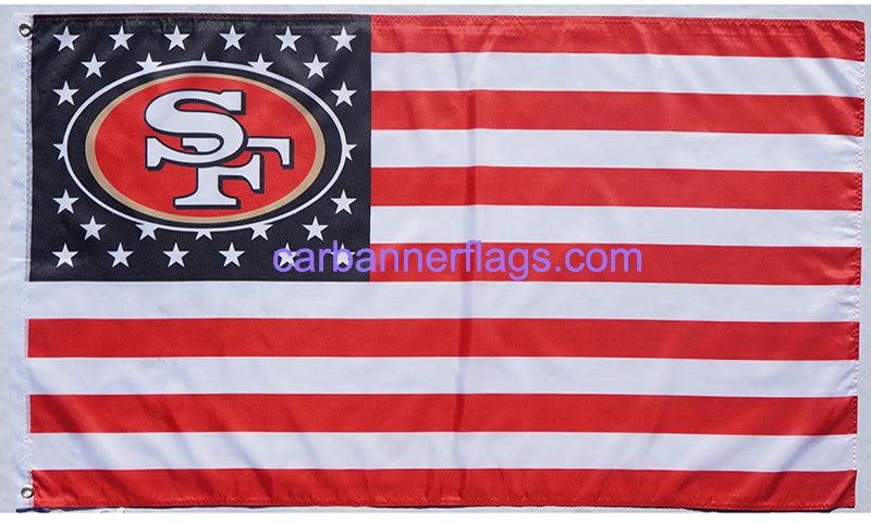 San Francisco 49ers Flag-3x5FT NFL SF 49ers Banner-100% polyester by flagsshop