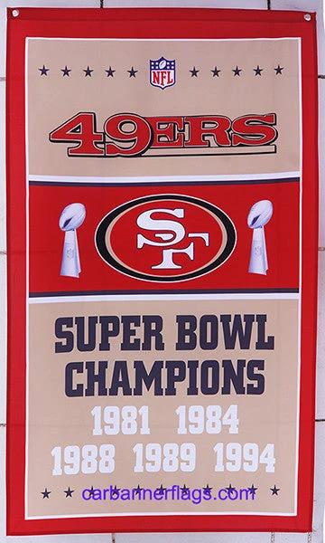 San Francisco 49ers Flag-3x5FT NFL SF 49ers Banner-100% polyester by flagsshop