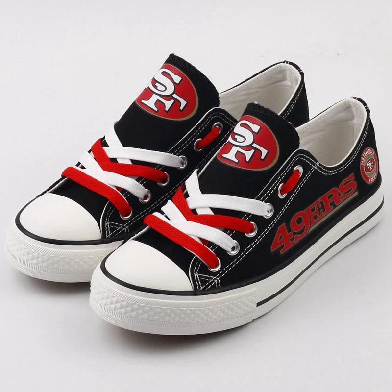 San Francisco 49ers Low Top Canvas Sport Sneakers Shoes For Men Women Fans by Crocs