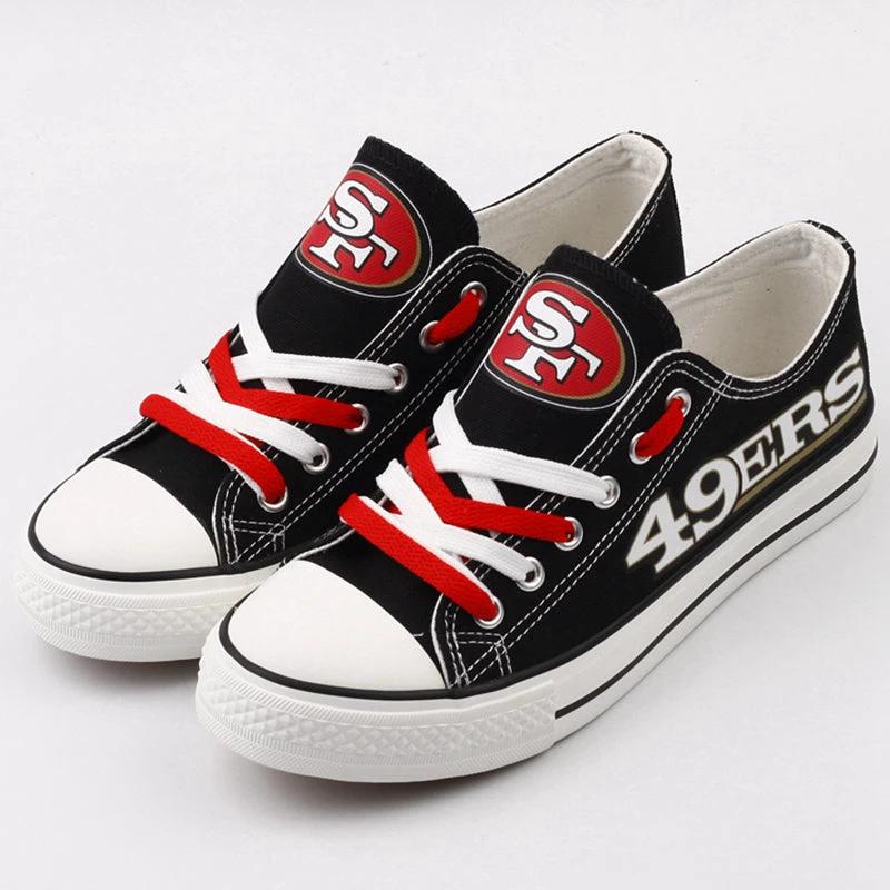 San Francisco 49ers Low Top Canvas Sport Sneakers Shoes For Men Women Fans by Crocs