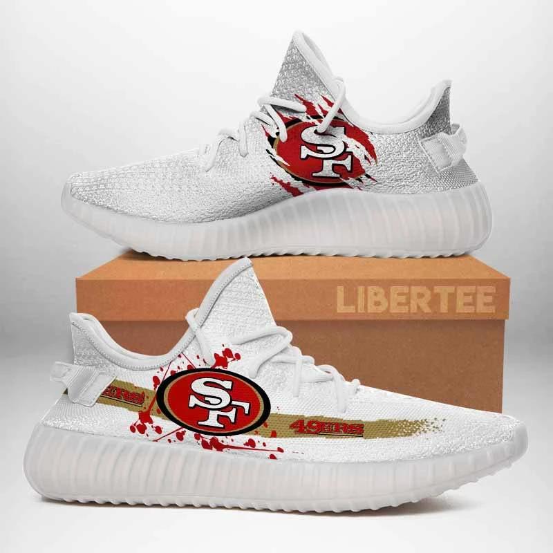 San Francisco 49ers NFL 350v Yeezy Sneakers For Men Women Fans by Crocs