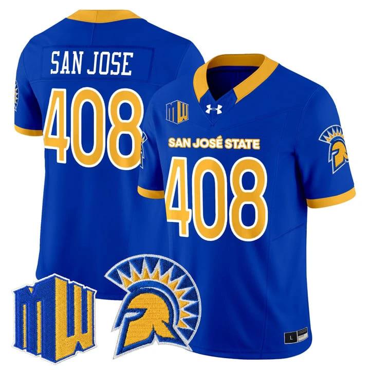 San Jose Jersey #408 San José State Spartans 2025 Limited Stitched by My Store NCAA Football Jerseys