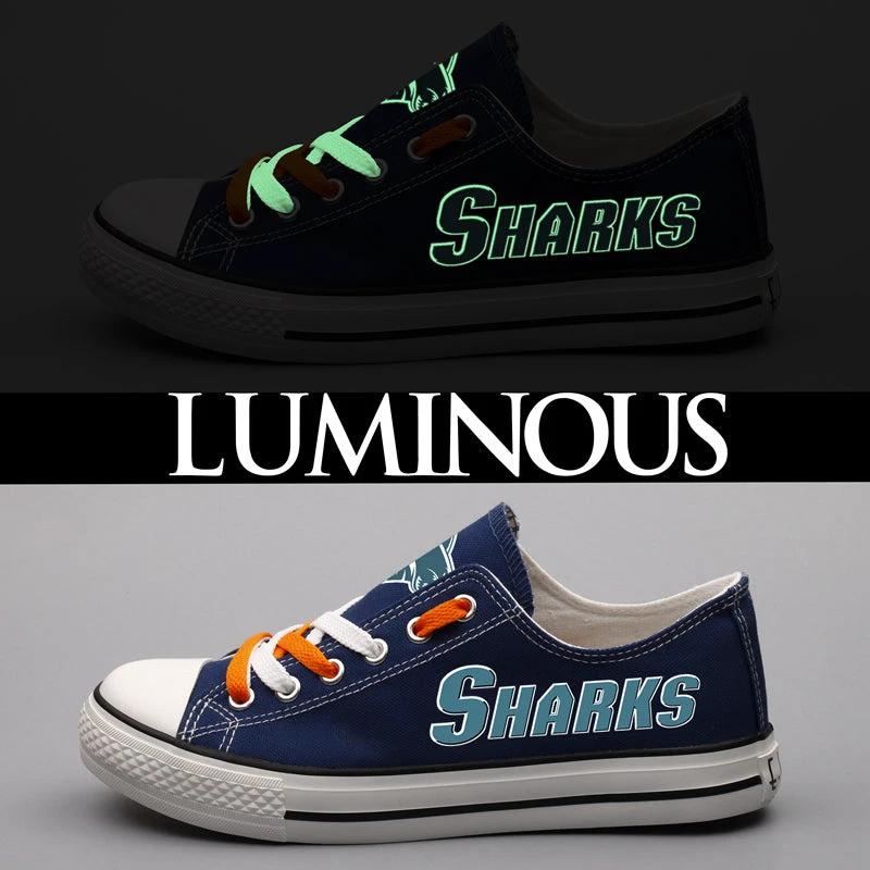 San Jose Sharks Low Top Canvas Sport Sneakers Shoes For Men Women Fans by Crocs