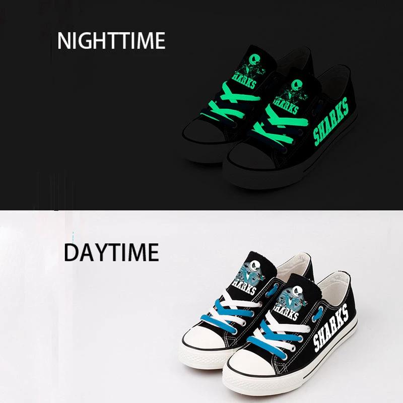 San Jose Sharks Low Top Canvas Sport Sneakers Shoes For Men Women Fans by Crocs