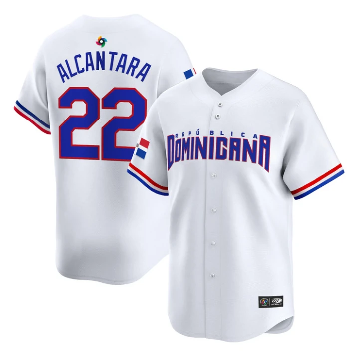Sandy Alcantara Jersey #22 Dominican Republic Classic 2026 Roster Stitched by My Store