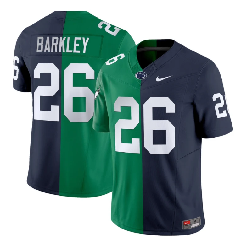 Saquon Barkley Jersey Eagles #26 Penn State Nittany Lions Split Vapor Football by NCAA Football Jersey