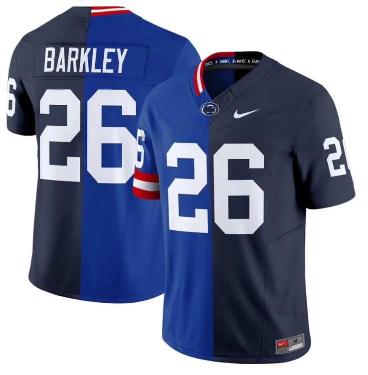 Saquon Barkley Jersey Giants #26 Penn State Nittany Lions Split Vapor Football by NCAA Football Jersey