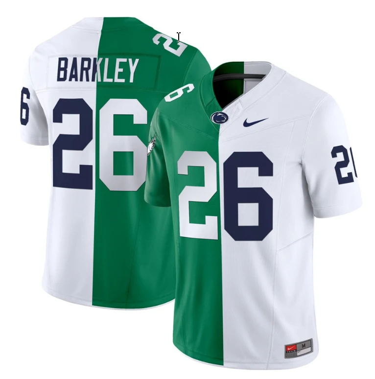 Saquon Barkley Jersey White #26 Penn State Nittany Lions Split Vapor Football by NCAA Football Jersey