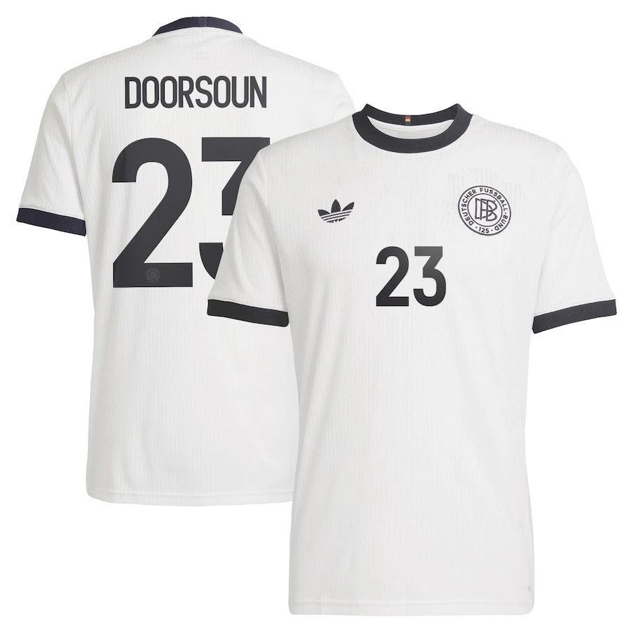 Sara Doorsoun 23 Germany National Team 125th Anniversary Men Jersey – White by Soccer Jersey