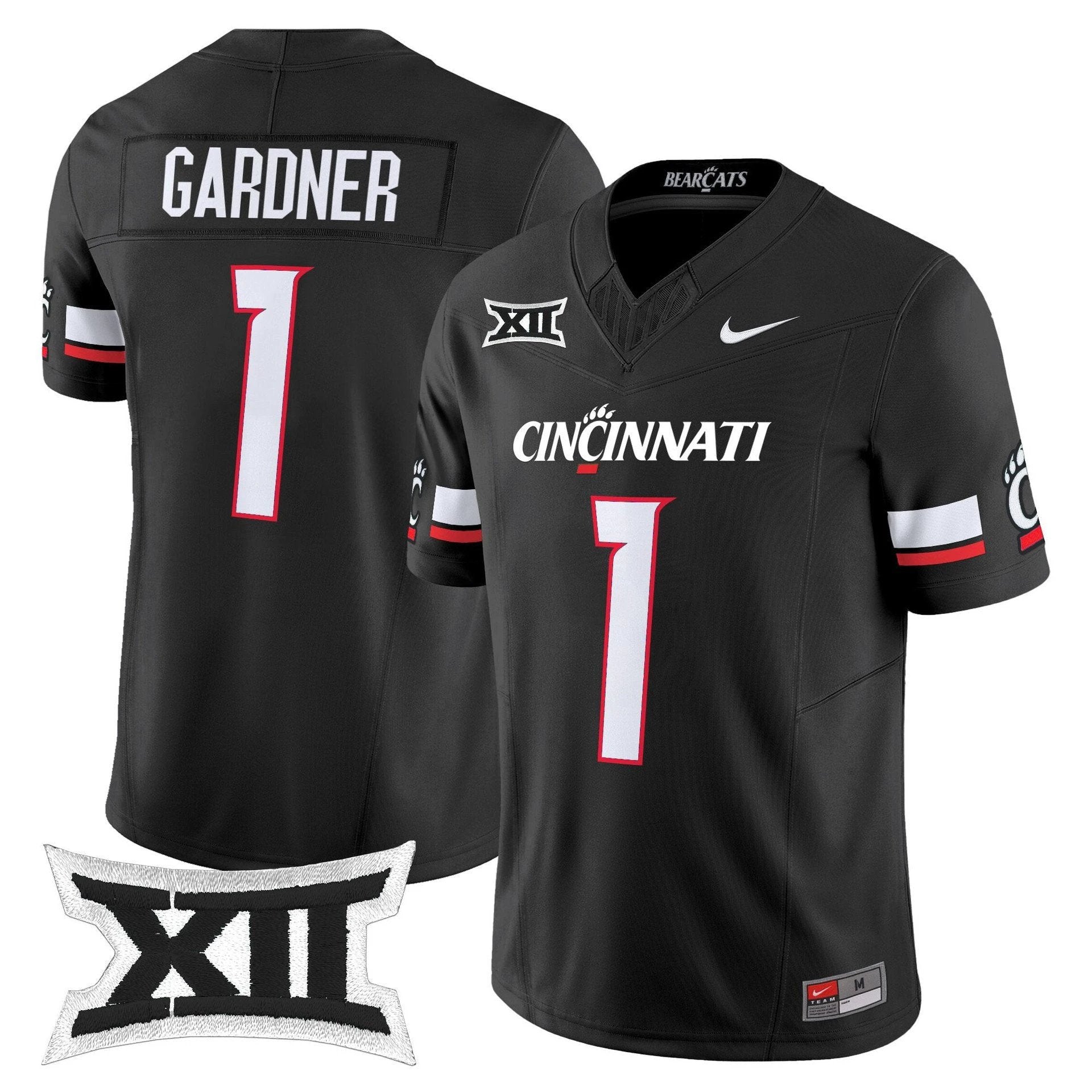 Sauce Gardner Jersey #1 Cincinnati Bearcats 2025 Vapor Limited Stitched by My Store NCAA Football Jerseys