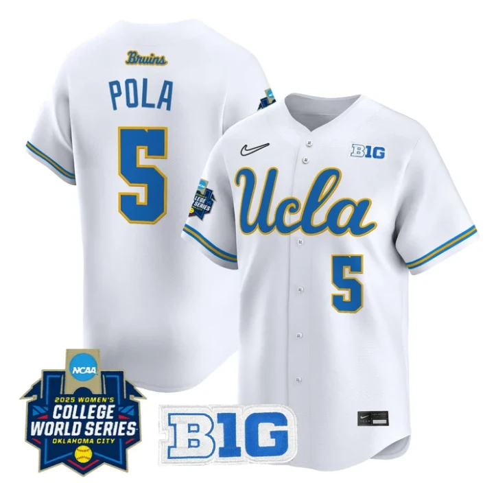 Savannah Pola Jersey #5 UCLA Bruins Softball 2025 World Series Stitched White by My Store