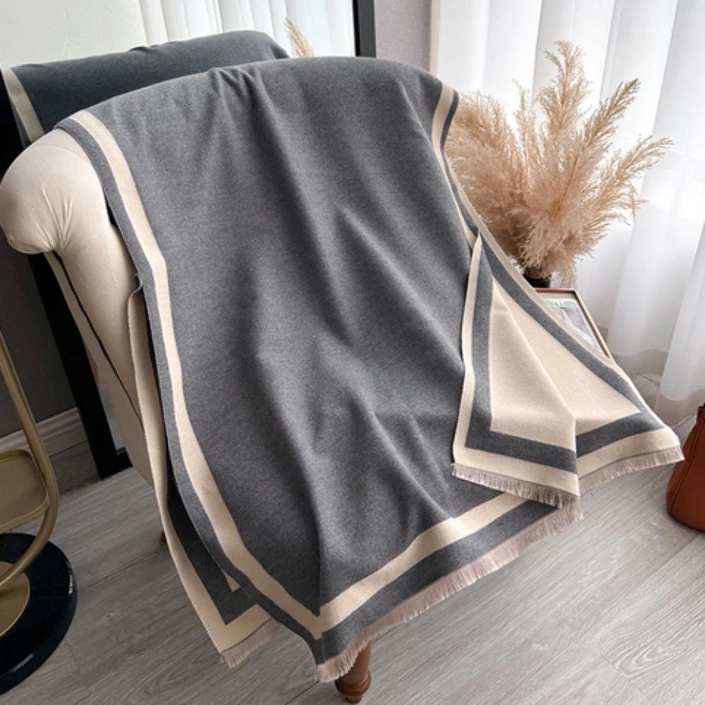 Savéra Striped Double-Sided Poncho Scarf by Casa & Beyond